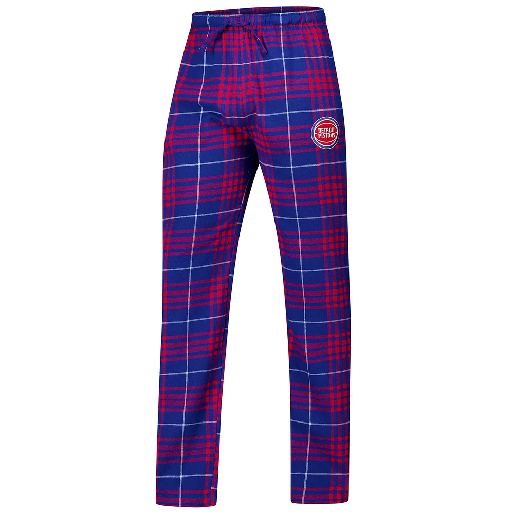 Men's Concepts Sport  Royal/Red Detroit Pistons Vector T-Shirt & Flannel Pants Sleep Set