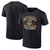 Men's Fanatics Black Detroit Pistons Quick Strides T-Shirt