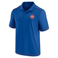 Polo bleu avec logo principal des Detroit Pistons Fanatics pour hommes