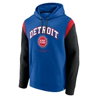 Men's Fanatics Blue Detroit Pistons Scorer Pullover Hoodie