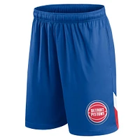 Men's Fanatics Blue Detroit Pistons Slice Shorts