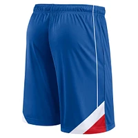 Short Slice Fanatics bleu Detroit Pistons pour hommes