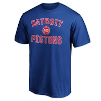 T-shirt Fanatics bleu pour homme avec arche de la victoire l'équipe Detroit Pistons