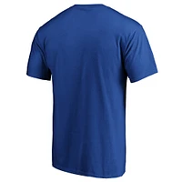 T-shirt Fanatics bleu pour homme avec arche de la victoire l'équipe Detroit Pistons