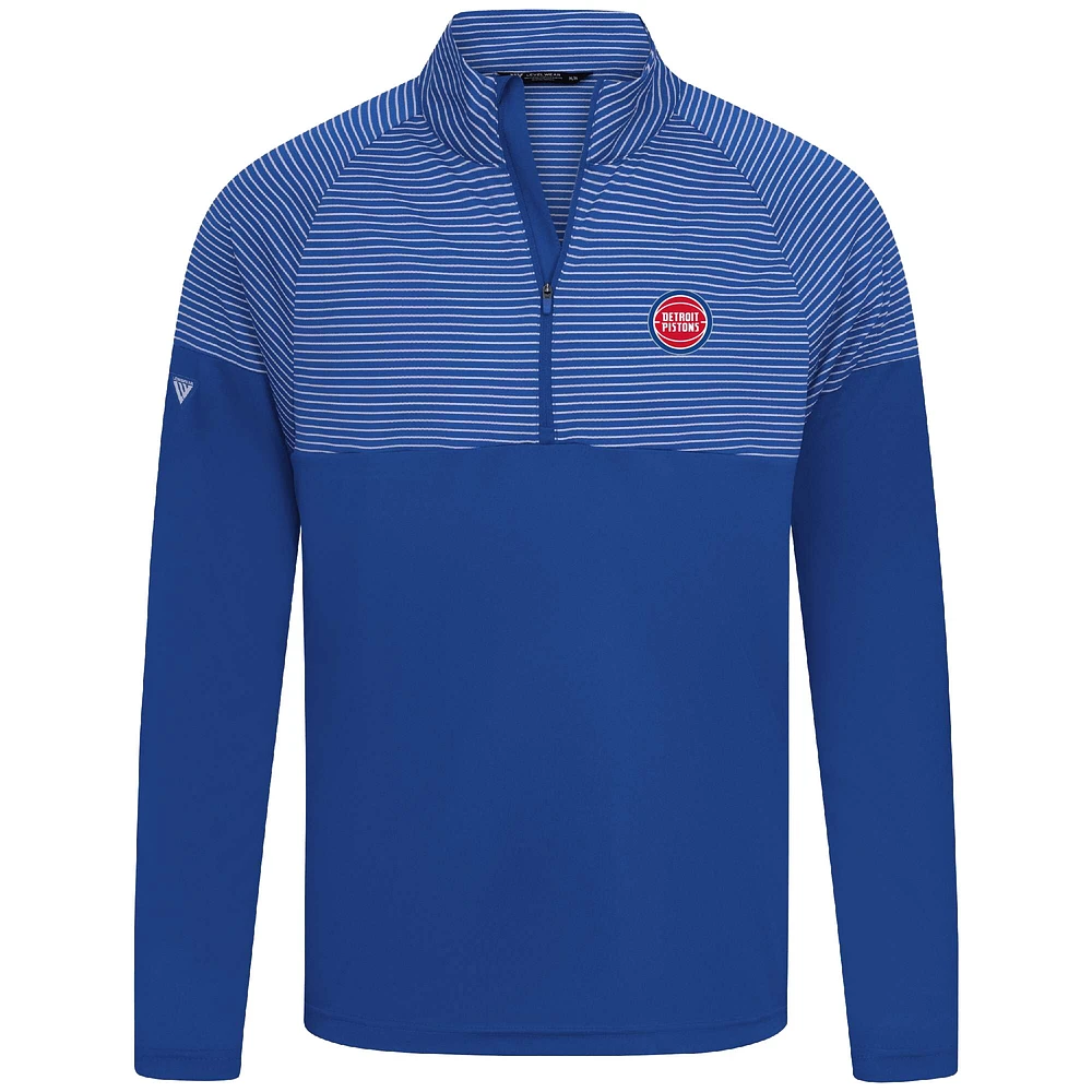 Haut à glissière quart de tour rayures classiques Levelwear Royal Detroit Pistons pour homme