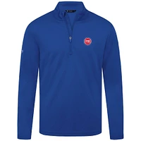 Haut à fermeture éclair quart de tour Heron Royal Detroit Pistons pour homme Levelwear