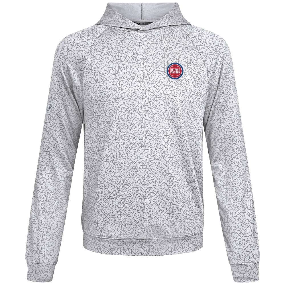 Sweat à capuche blanc Challenger des Detroit Pistons pour homme Levelwear