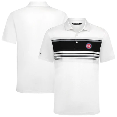 Men's Levelwear White Detroit Pistons Onward Polo