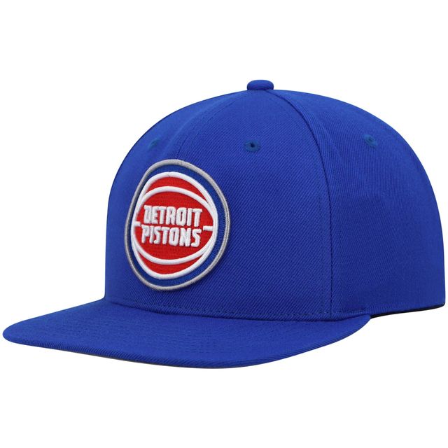 Casquette Snapback Mitchell & Ness Detroit Pistons Ground 2.0 bleue pour hommes