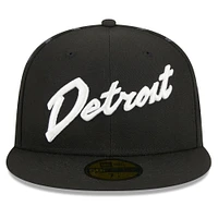 Men's New Era  Black Detroit Pistons 2023/24 City Edition 59FIFTY Fitted Hat