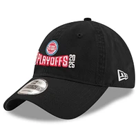 Casquette ajustable 9TWENTY noire New Era pour homme, Detroit Pistons, Playoffs NBA 2025