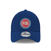 Men's New Era Blue Detroit Pistons Classic 39THIRTY Flex Hat