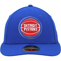 Men's New Era Blue Detroit Pistons Team Low Profile 59FIFTY Fitted Hat