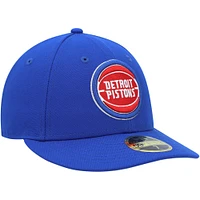 Casquette ajustée 59FIFTY à profil bas Detroit Pistons Team New Era pour homme, bleu