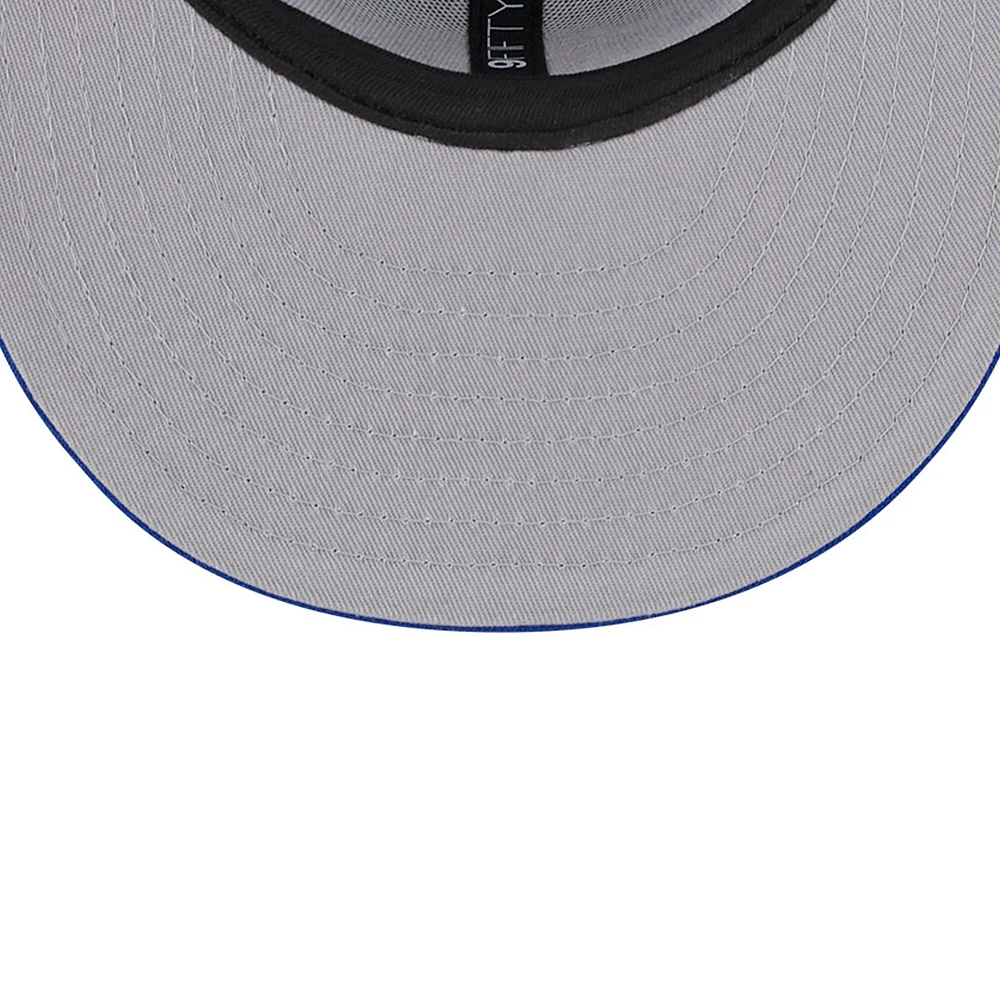 Men's New Era Gray Detroit Pistons Chenille Band 9FIFTY Snapback Hat