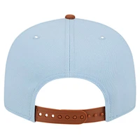 Men's New Era Light Blue/Brown Detroit Pistons 2-Tone Color Pack 9FIFTY Snapback Hat