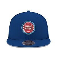 Men's New Era Royal Detroit Pistons Official Team Color 9FIFTY Snapback Hat