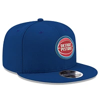 Men's New Era Royal Detroit Pistons Official Team Color 9FIFTY Snapback Hat