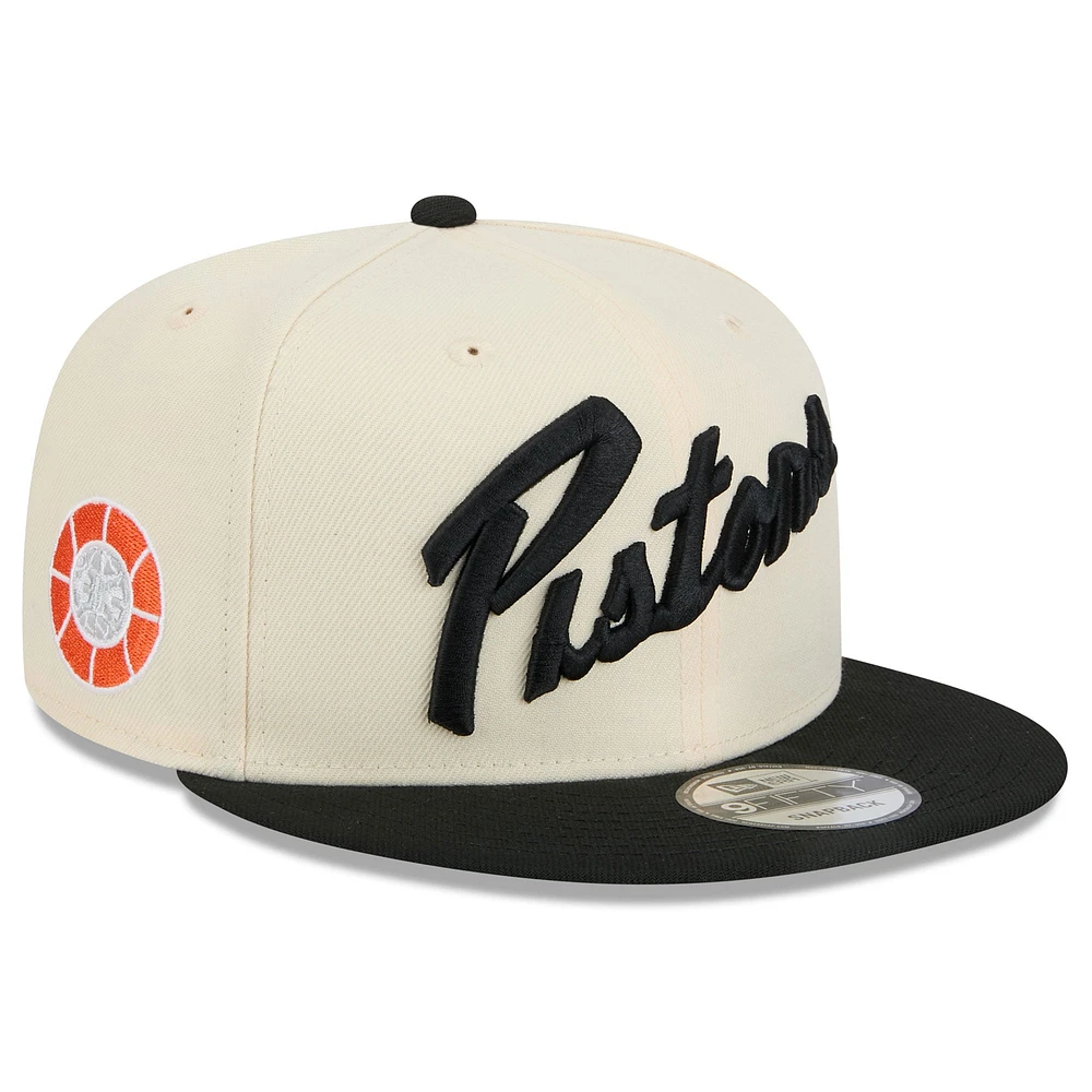 Men's New Era  Tan Detroit Pistons 2024/25 City Edition 9FIFTY Snapback Hat