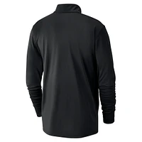 Men's Nike Black Detroit Pistons 2024/25 City Edition Authentic Coaches Performance Half-Zip Top