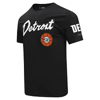 T-shirt noir Pro Standard pour hommes des Detroit Pistons 2023 City Edition