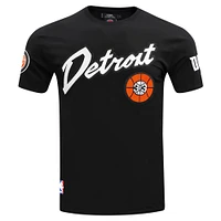 T-shirt noir Pro Standard pour hommes des Detroit Pistons 2023 City Edition