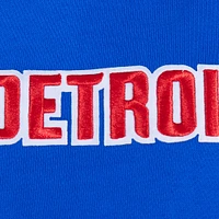 Sweat à capuche bleu Pro Standard pour homme avec code régional des Detroit Pistons