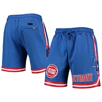 Short Detroit Pistons Chenille Pro Standard bleu pour homme