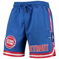 Men's Pro Standard Blue Detroit Pistons Chenille Shorts