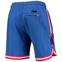 Men's Pro Standard Blue Detroit Pistons Chenille Shorts