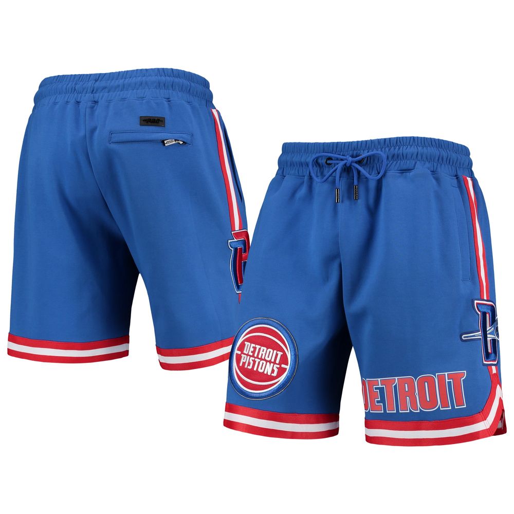 Men's Pro Standard Blue Detroit Pistons Chenille Shorts