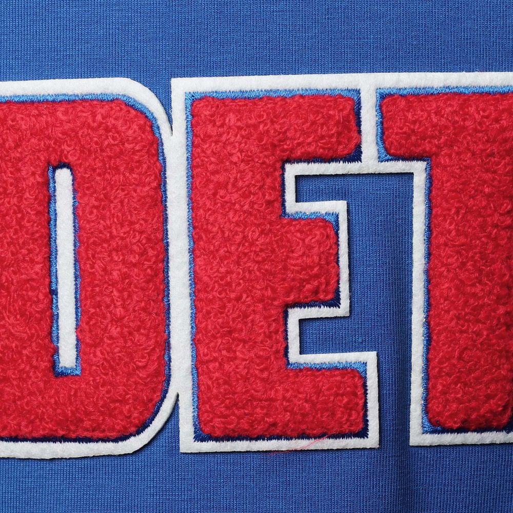 Men's Pro Standard Blue Detroit Pistons Chenille Team T-Shirt