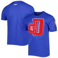 T-shirt Pro Standard Detroit Pistons Mash Up Capsule bleu pour homme