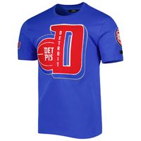 Men's Pro Standard Blue Detroit Pistons Mash Up Capsule T-Shirt