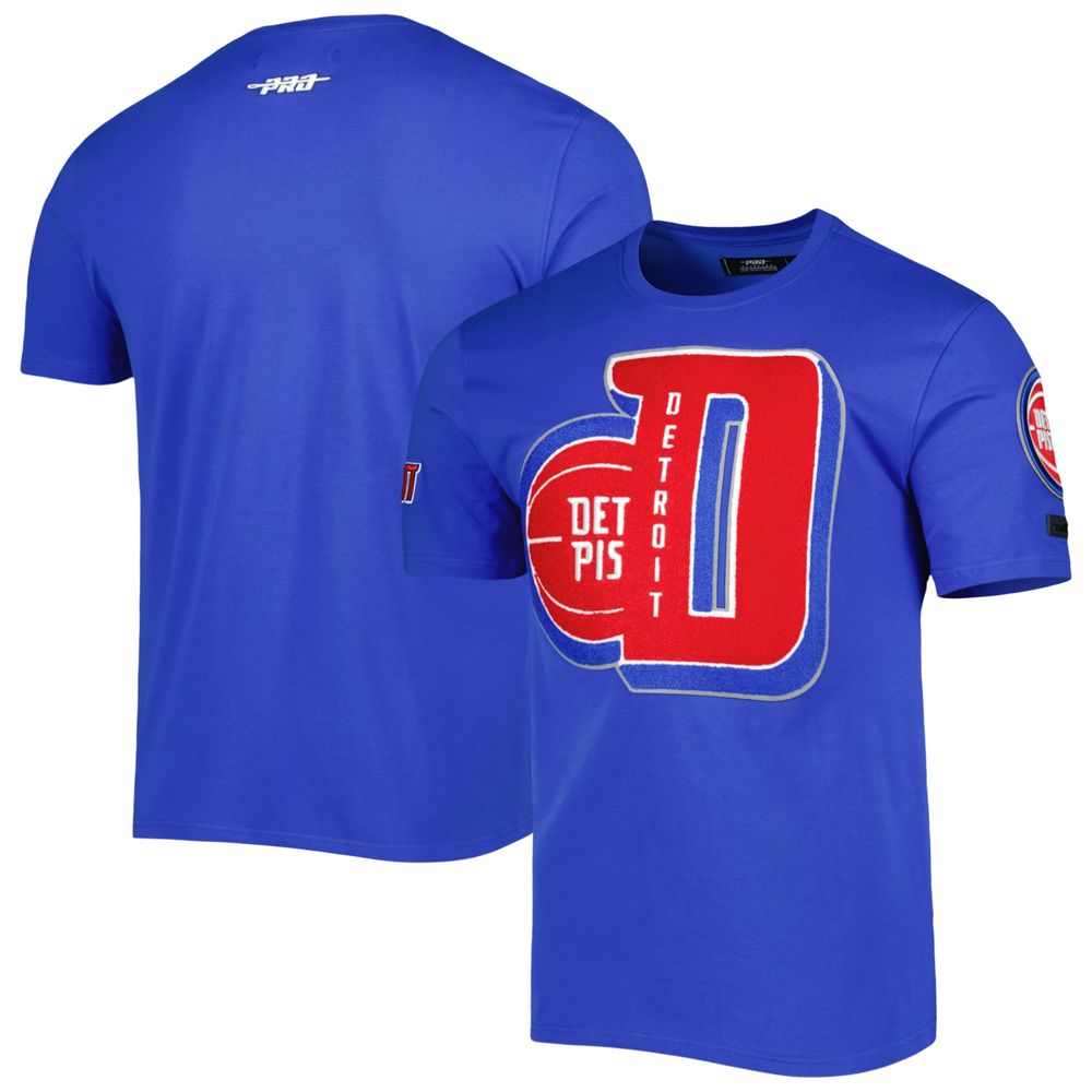 Men's Pro Standard Blue Detroit Pistons Mash Up Capsule T-Shirt