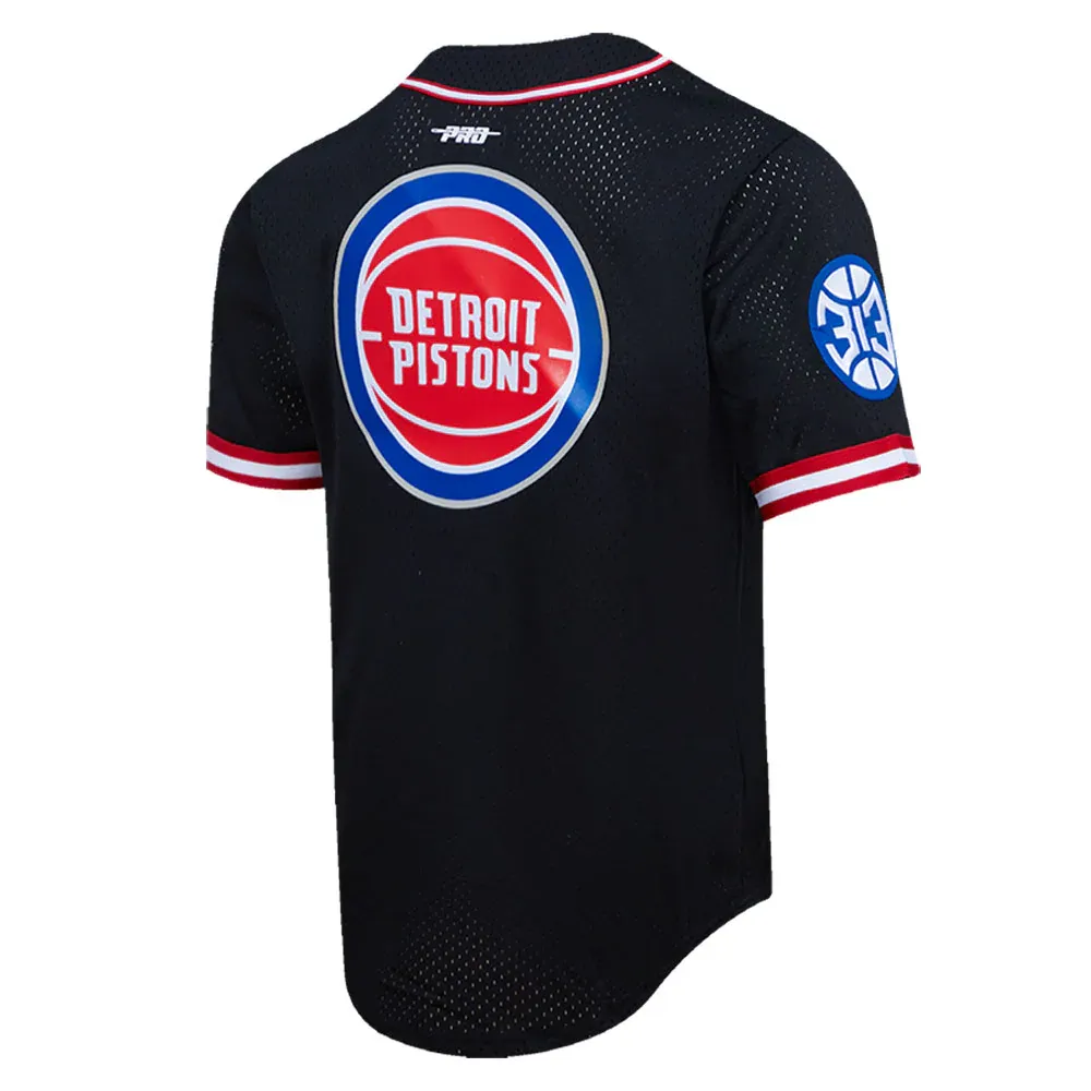 Men's Pro Standard Cade Cunningham Black Detroit Pistons Capsule Player Baseball Button-Up Shirt