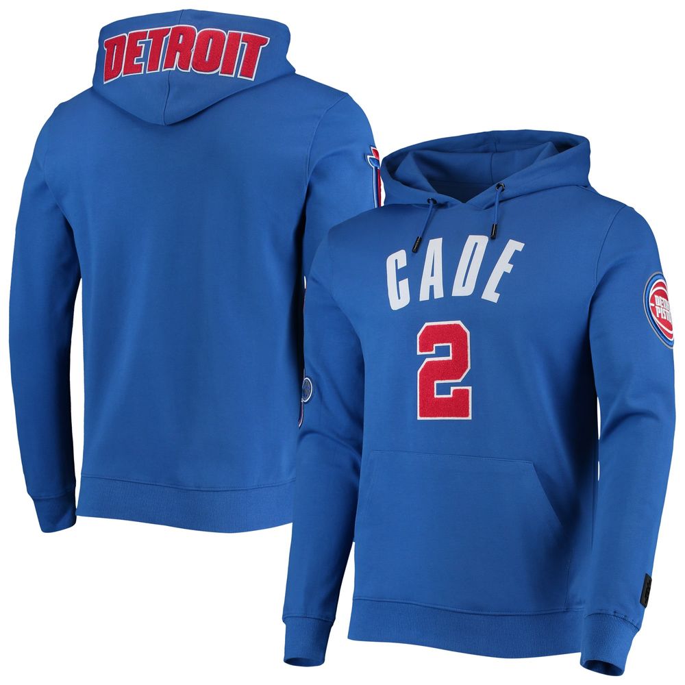 Men's Pro Standard Cade Cunningham Blue Detroit Pistons Team Player Pullover Hoodie