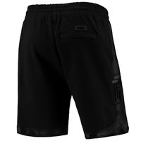 Men's Pro Standard Detroit Pistons Triple Black Gloss Shorts