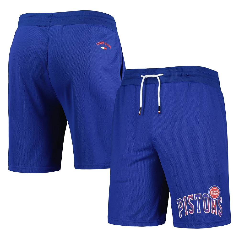 Tommy Jeans Homme Detroit Pistons Mike Mesh Basketball Short Bleu