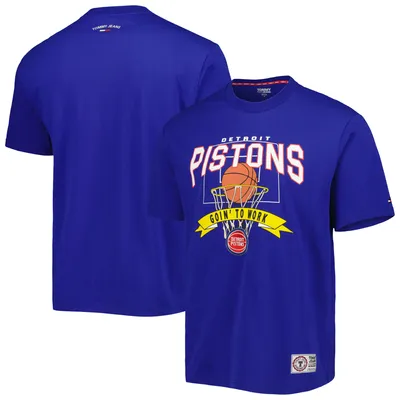 Detroit Pistons Tommy Jeans Tim Backboard T-Shirt - Blue