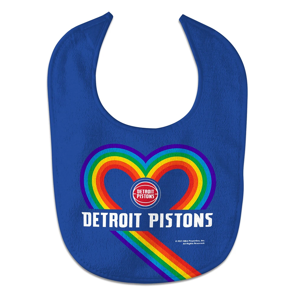 Newborn & Infant WinCraft Detroit Pistons Rainbow Baby Bib