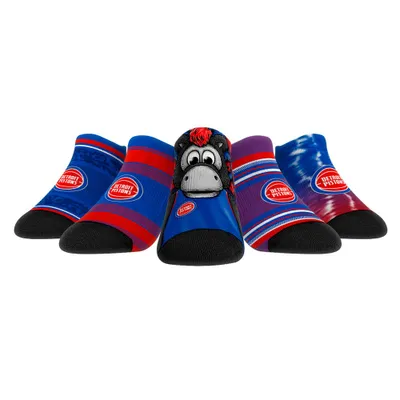 Detroit Pistons Rock Em Socks Unisex Super Fan 5-Pack Low-Cut