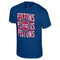T-shirt unisexe Stadium Essentials Royal Detroit Pistons Step Up