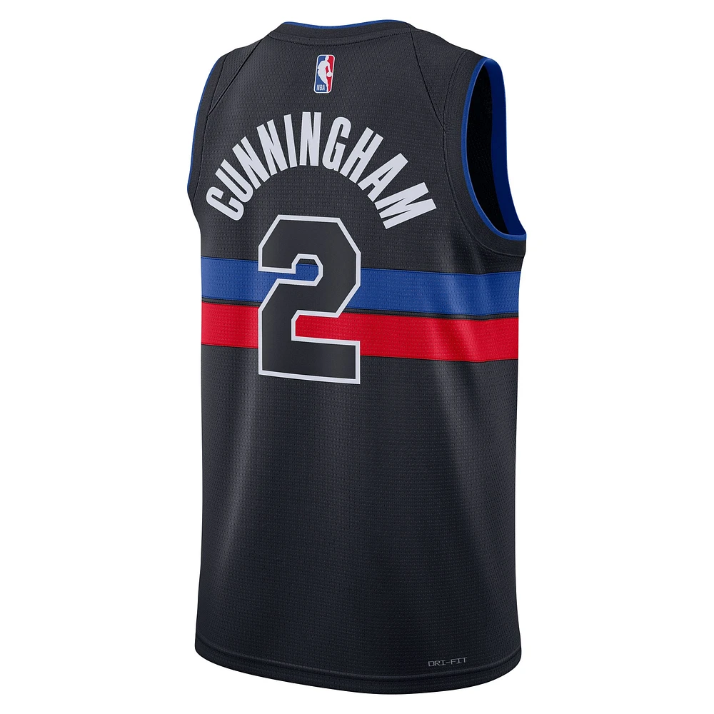 Unisexe Jordan Brand Cade Cunningham Noir Detroit Pistons Swingman Jersey - Statement Edition