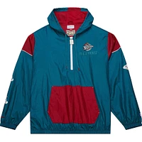 Unisex Mitchell & Ness  Teal Detroit Pistons Hardwood Classics Team OG 3.0 Anorak Half-Zip Windbreaker Jacket