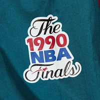 Unisex Mitchell & Ness  Teal Detroit Pistons Hardwood Classics Team OG 3.0 Anorak Half-Zip Windbreaker Jacket