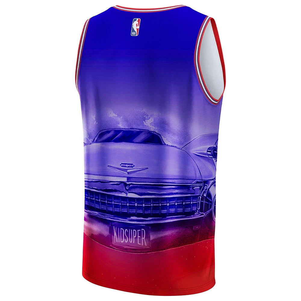 Maillot Detroit Pistons Hometown NBA et KidSuper Studios by Fanatics rouge unisexe