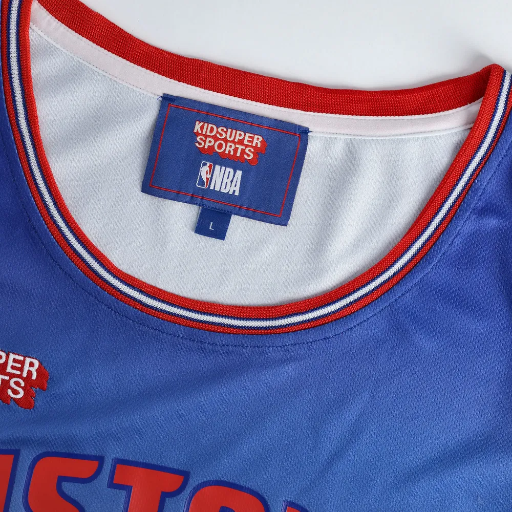 Maillot Detroit Pistons Hometown NBA et KidSuper Studios by Fanatics rouge unisexe