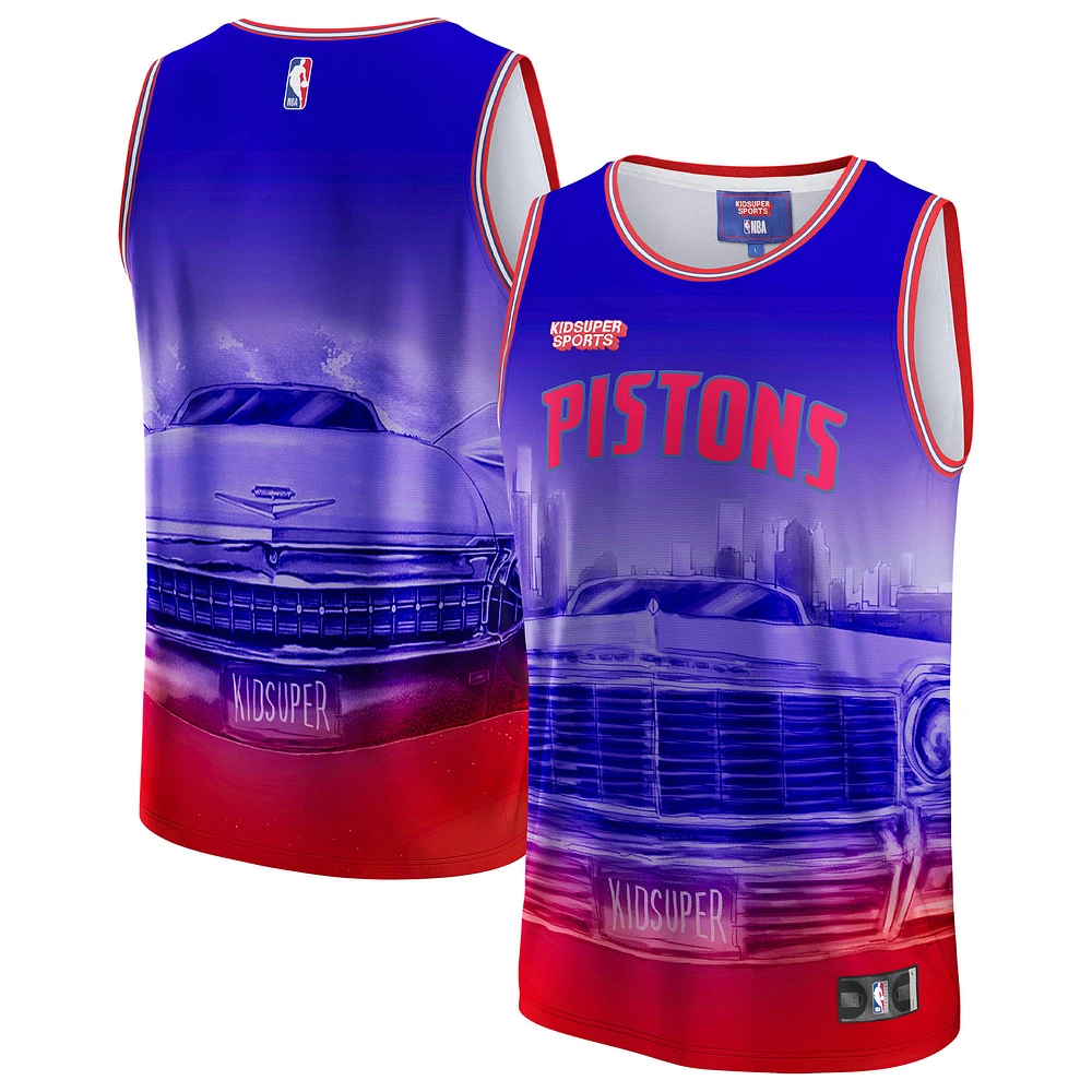 Maillot Detroit Pistons Hometown NBA et KidSuper Studios by Fanatics rouge unisexe