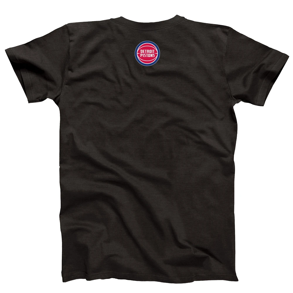 Unisex NBALab x Hyperfly Heather Black Detroit Pistons Year of the Snake Lunar New Collection T-Shirt